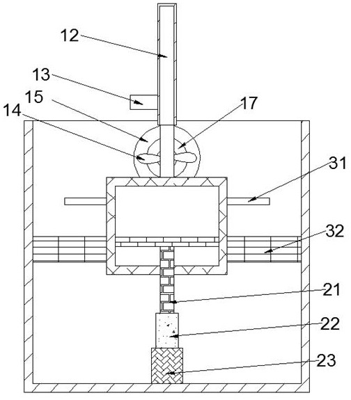 Cooling and dust removal device for computer mainframe