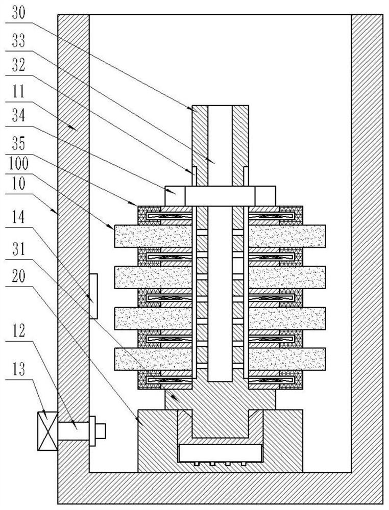 An airtight control device and method applied to electroplating grinding wheel