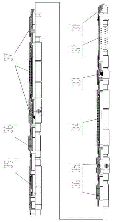 Fracturing working method of multi-stage hydraulic jet staged fracturing string