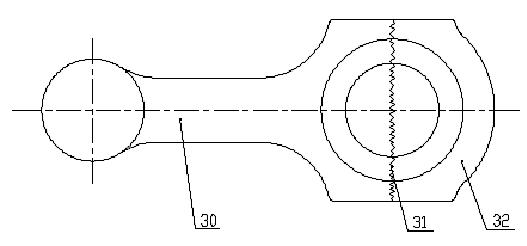 Antigravity squeeze casting device of aluminum alloy connecting rod and manufacture method