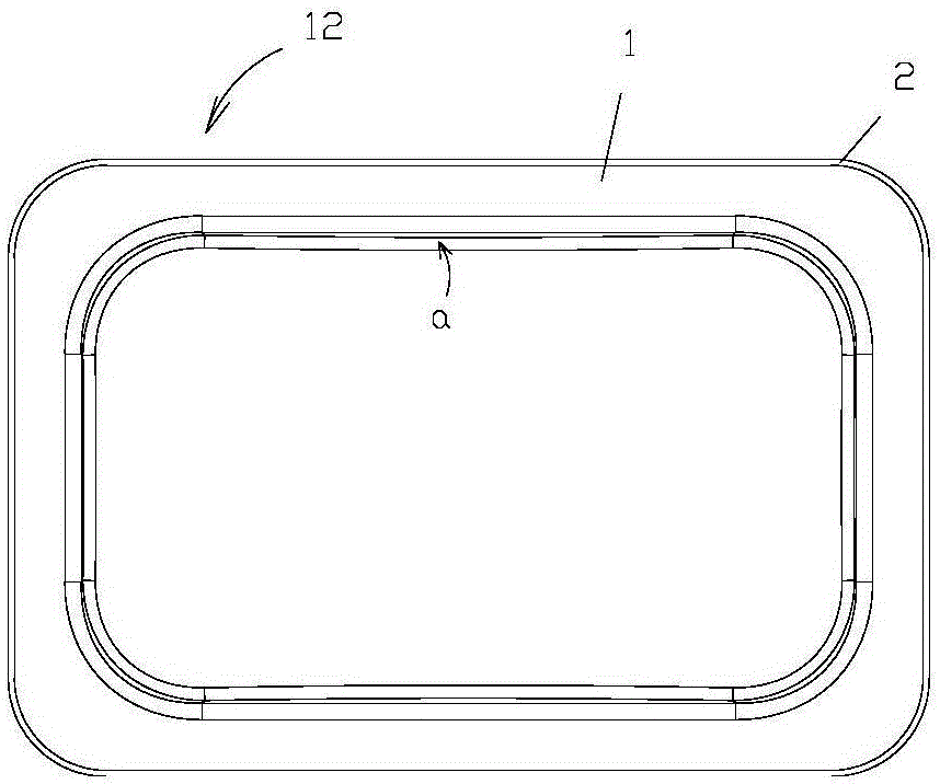 Cover of gas exhaust tube tail gas treatment device and stamping mould of cover