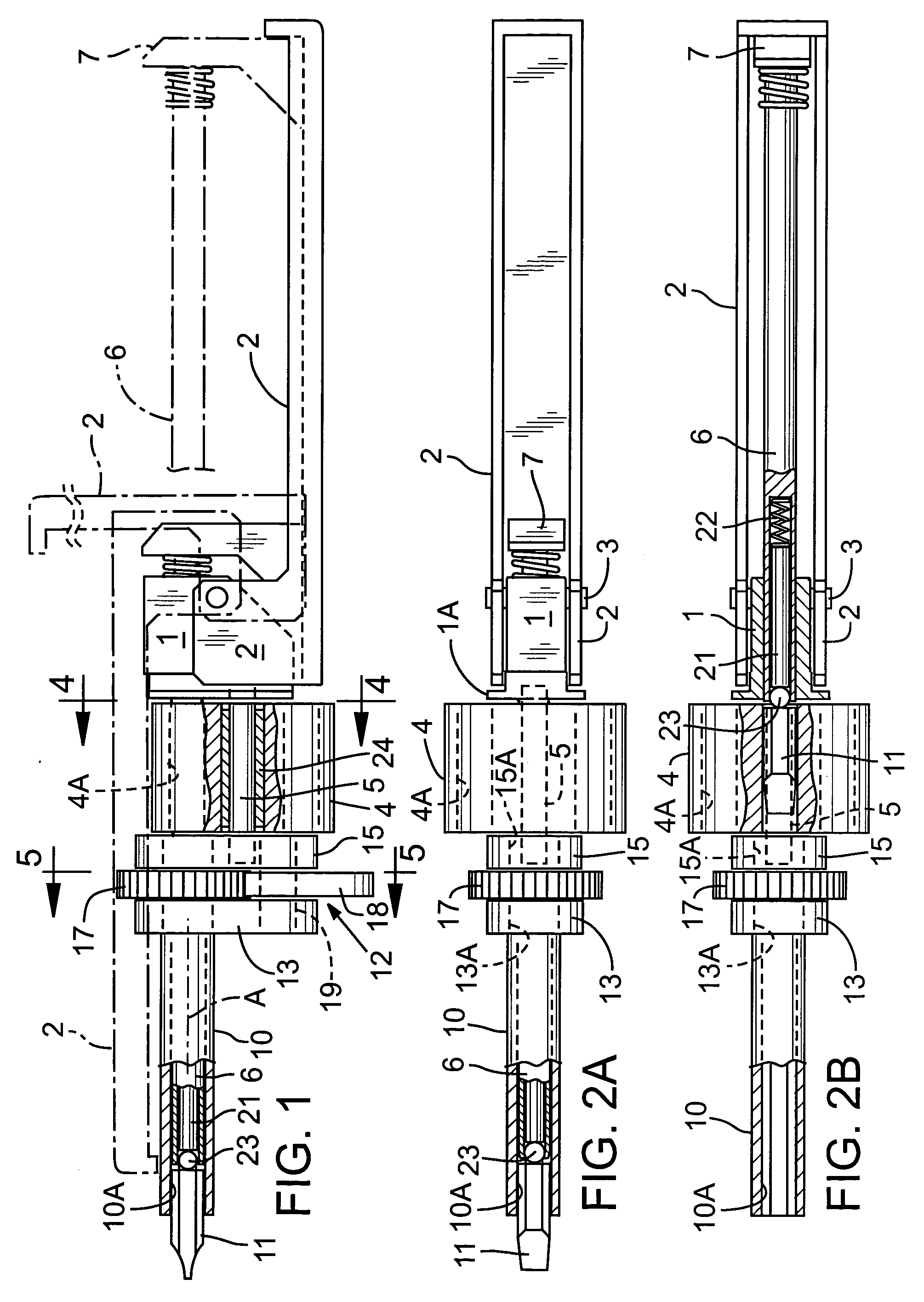 Screw driver with bit storage cylinder