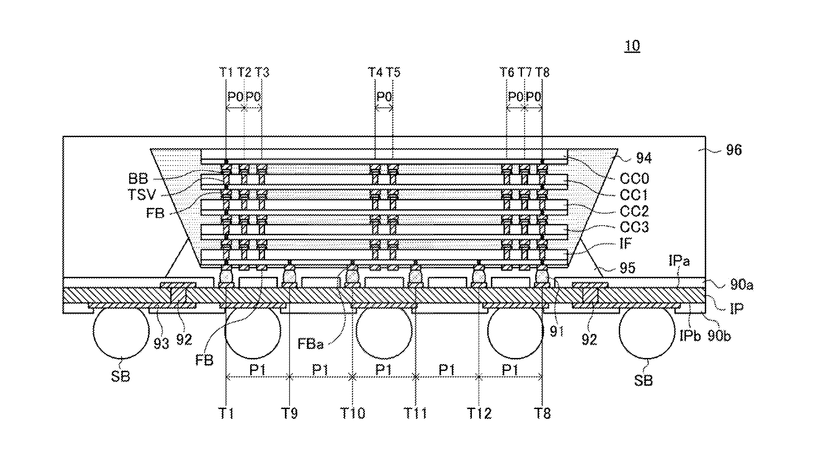 Semiconductor device including spiral data path