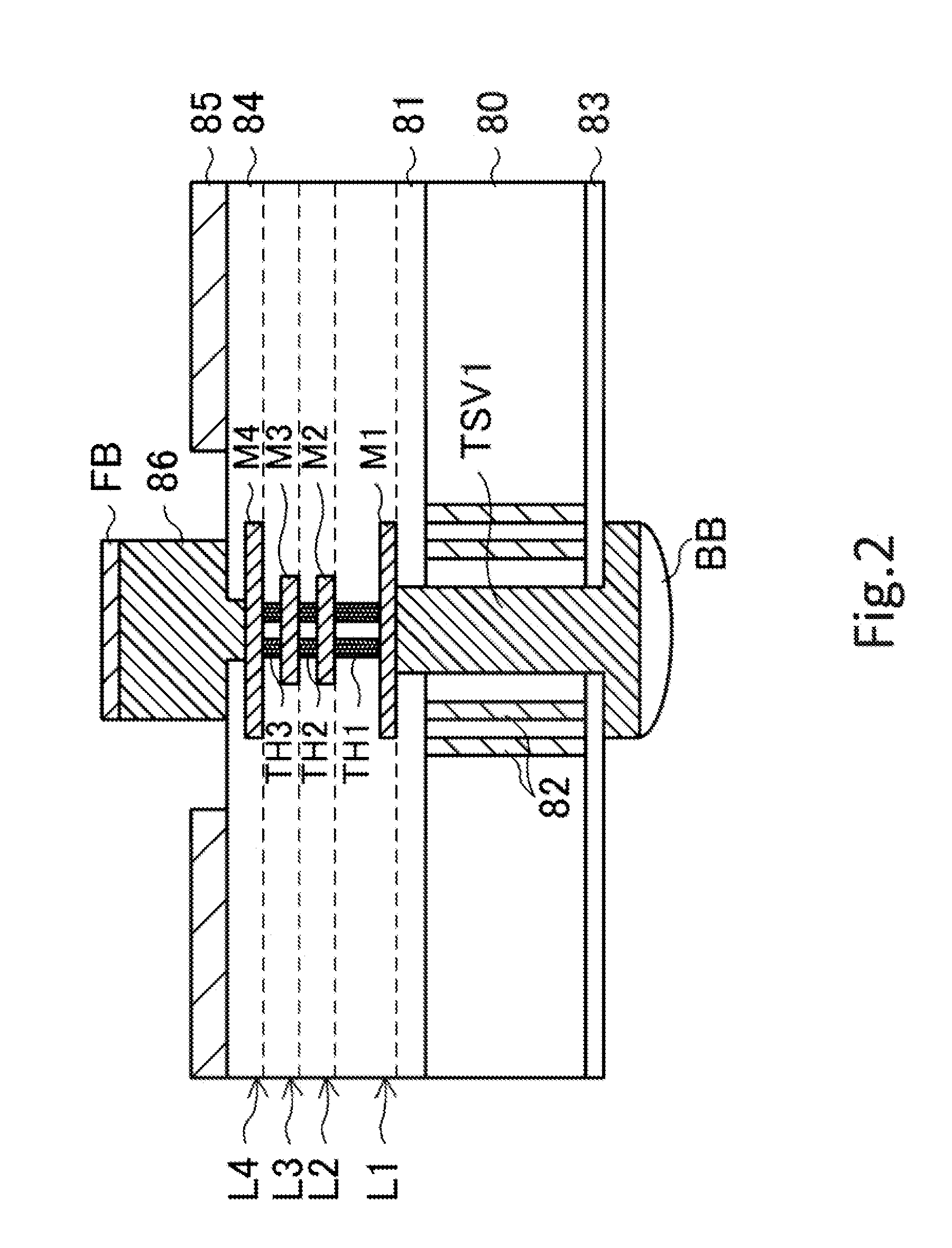 Semiconductor device including spiral data path