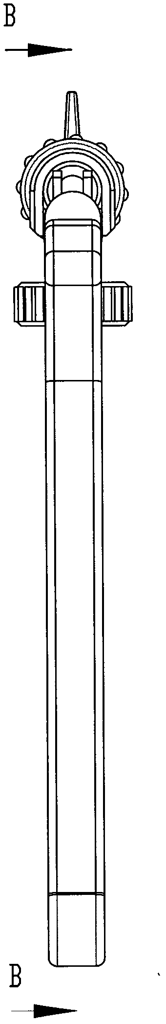 Laparoscope operating forceps capable of allowing bending angle of forceps head to be locked