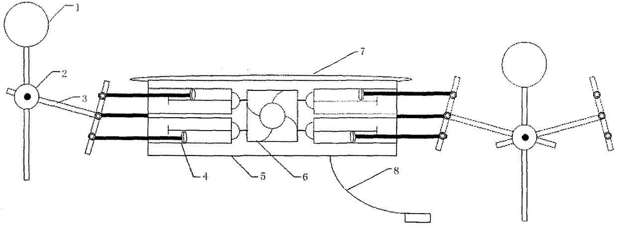 A chain type wave energy generating device