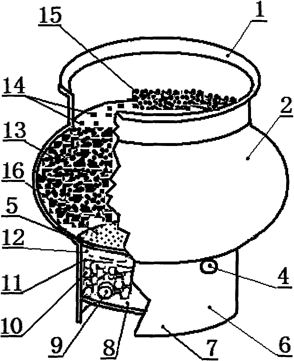 Cultivation device of soil-free bonsai by adopting water