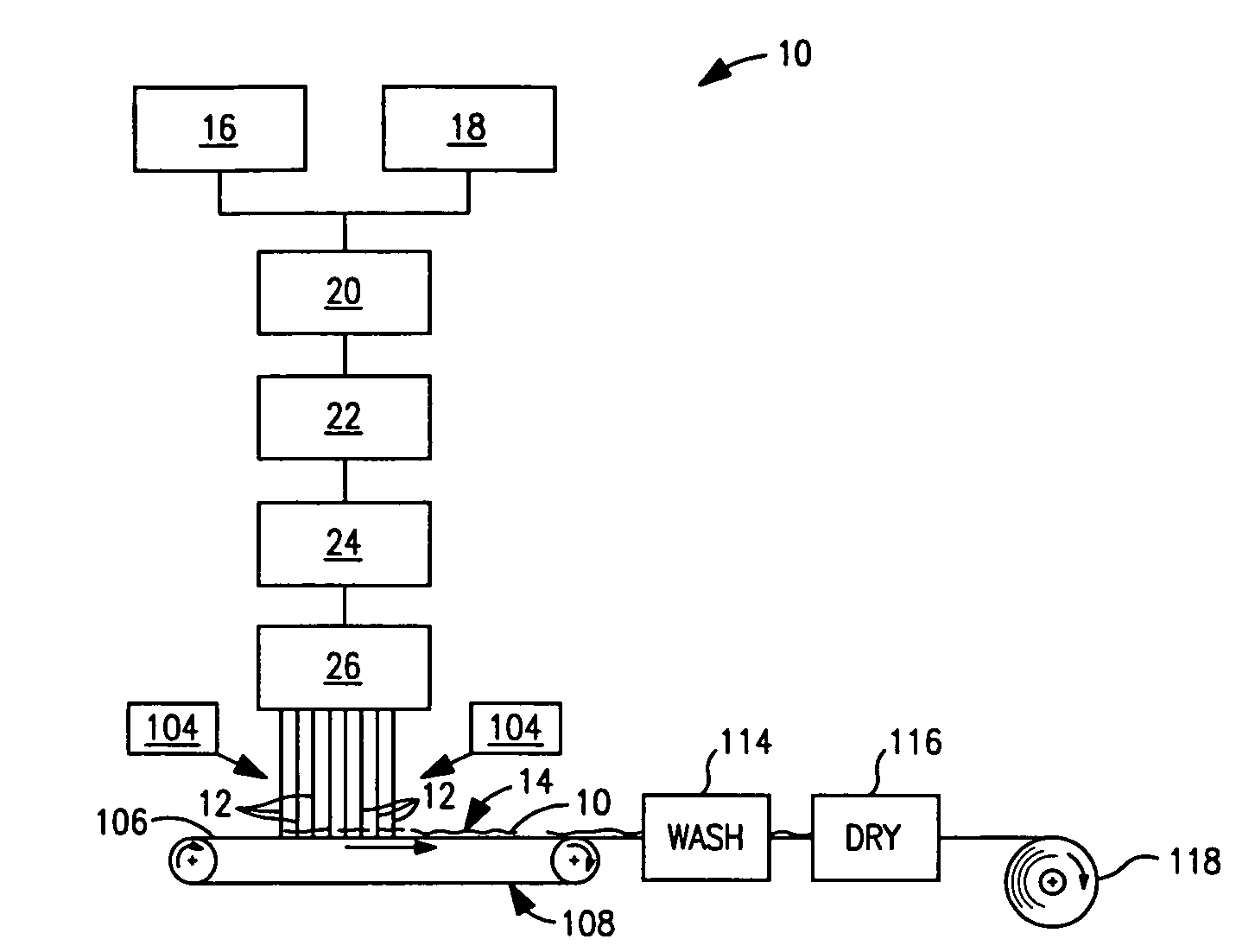 Array of nozzles for extruding multiple cellulose fibers