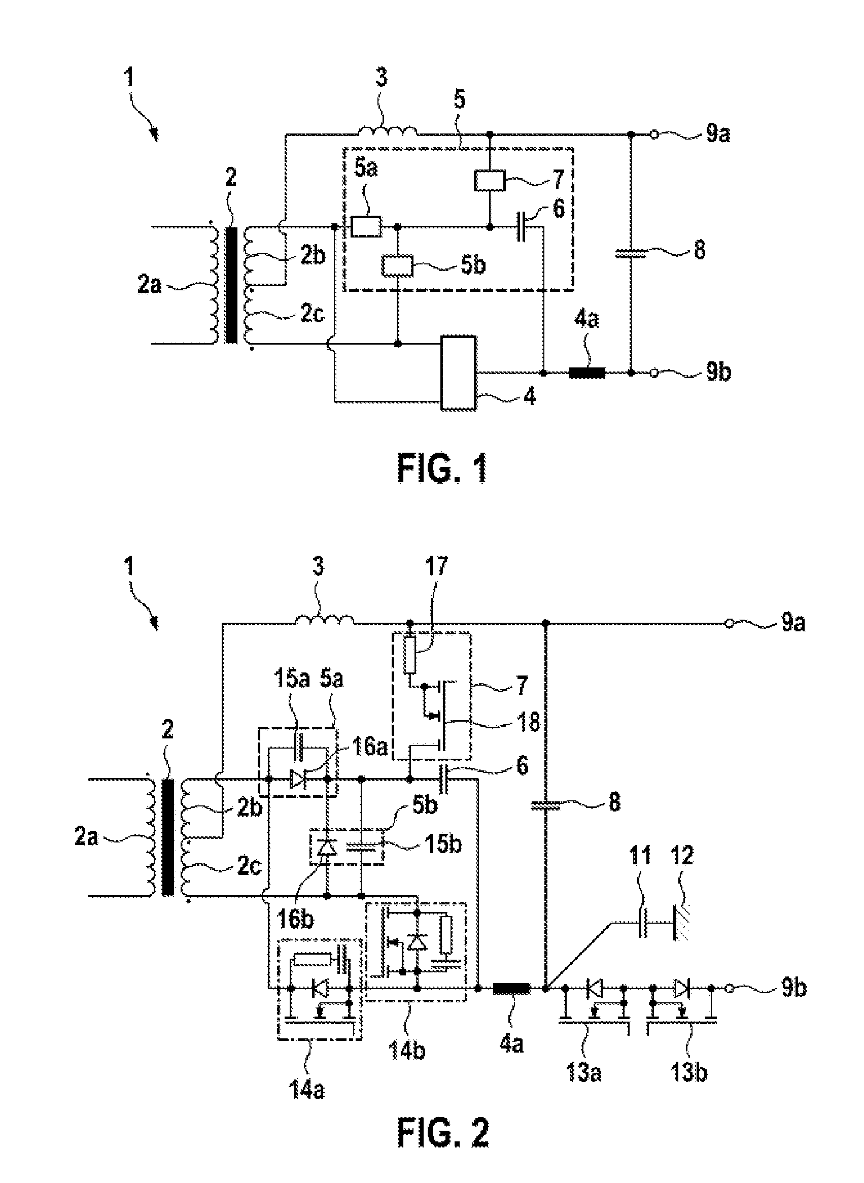 Snubber circuit for dc-dc voltage converter