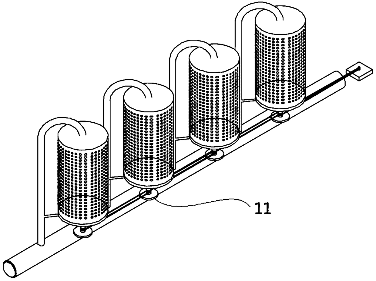 Three-dimensional roller-type automatic sprinkling irrigation planting apparatus