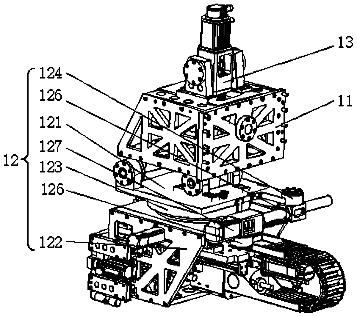 Drilling-riveting machine tool used for aircraft hull manufacturing