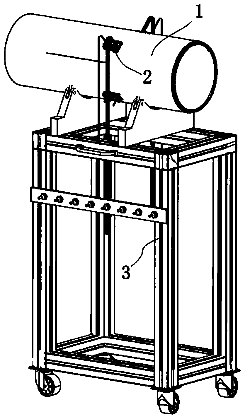 Aero-engine exhaust measuring device