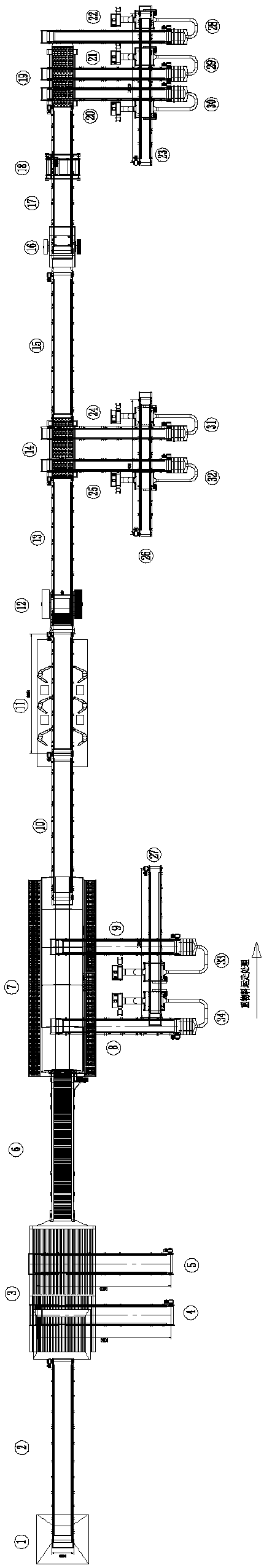 Mixed construction waste sorting comprehensive treatment system and method