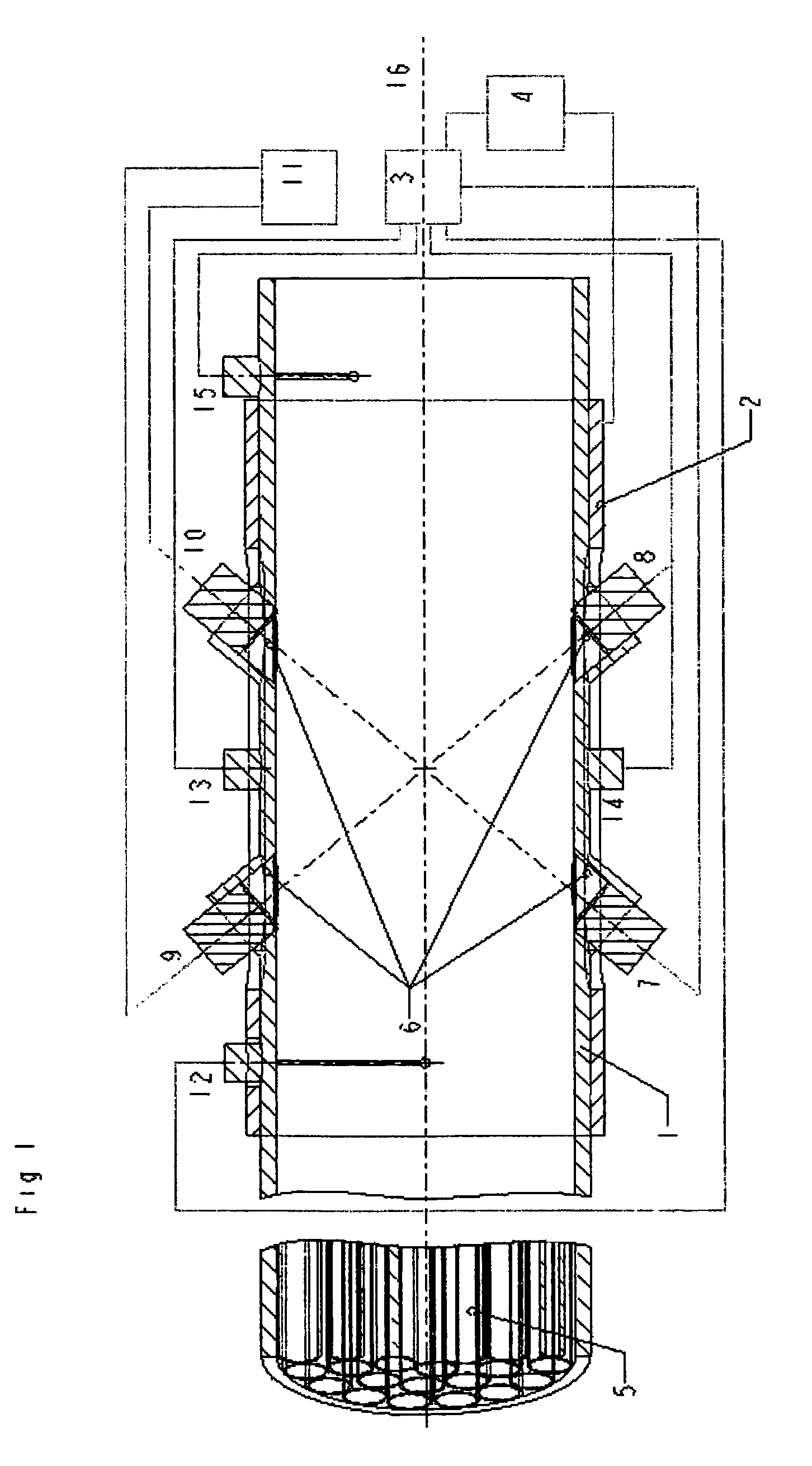 Ultrasonic gas flowmeter as well as device to measure exhaust flows of internal combustion engines and method to determine flow of gases