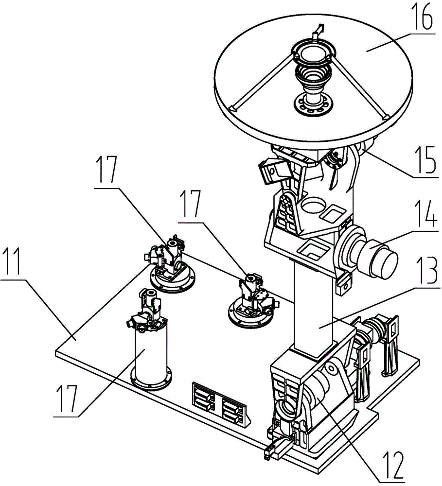 Comprehensive experiment testing system for small satellite antenna