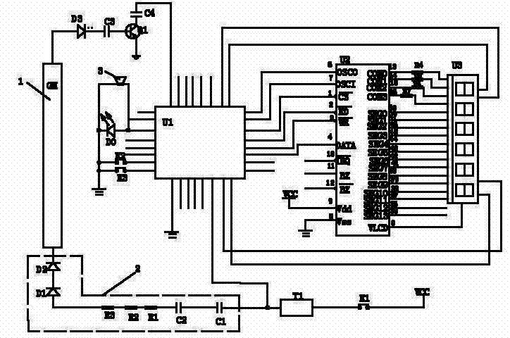 Device for measuring quantity of personal radioactive rays