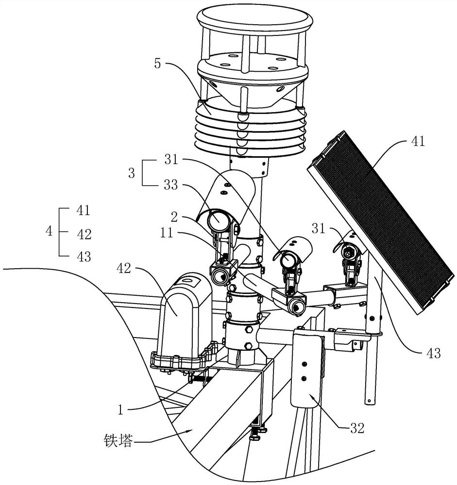 Iron tower remote monitoring equipment, method and system