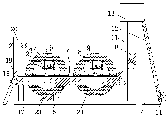 A cable retractable device for electric power test