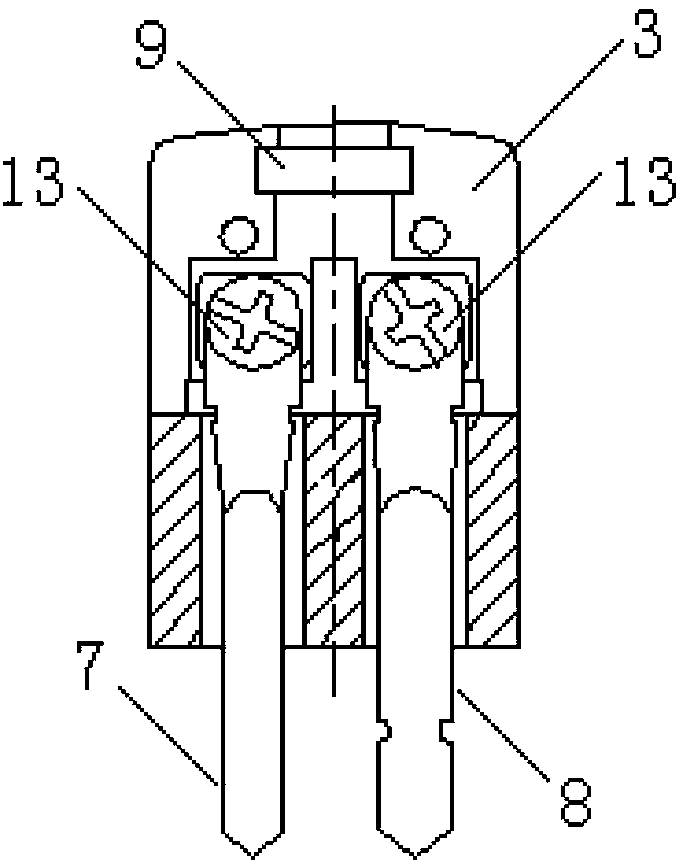 Thermocouple cold junction compensation type combined socket connector