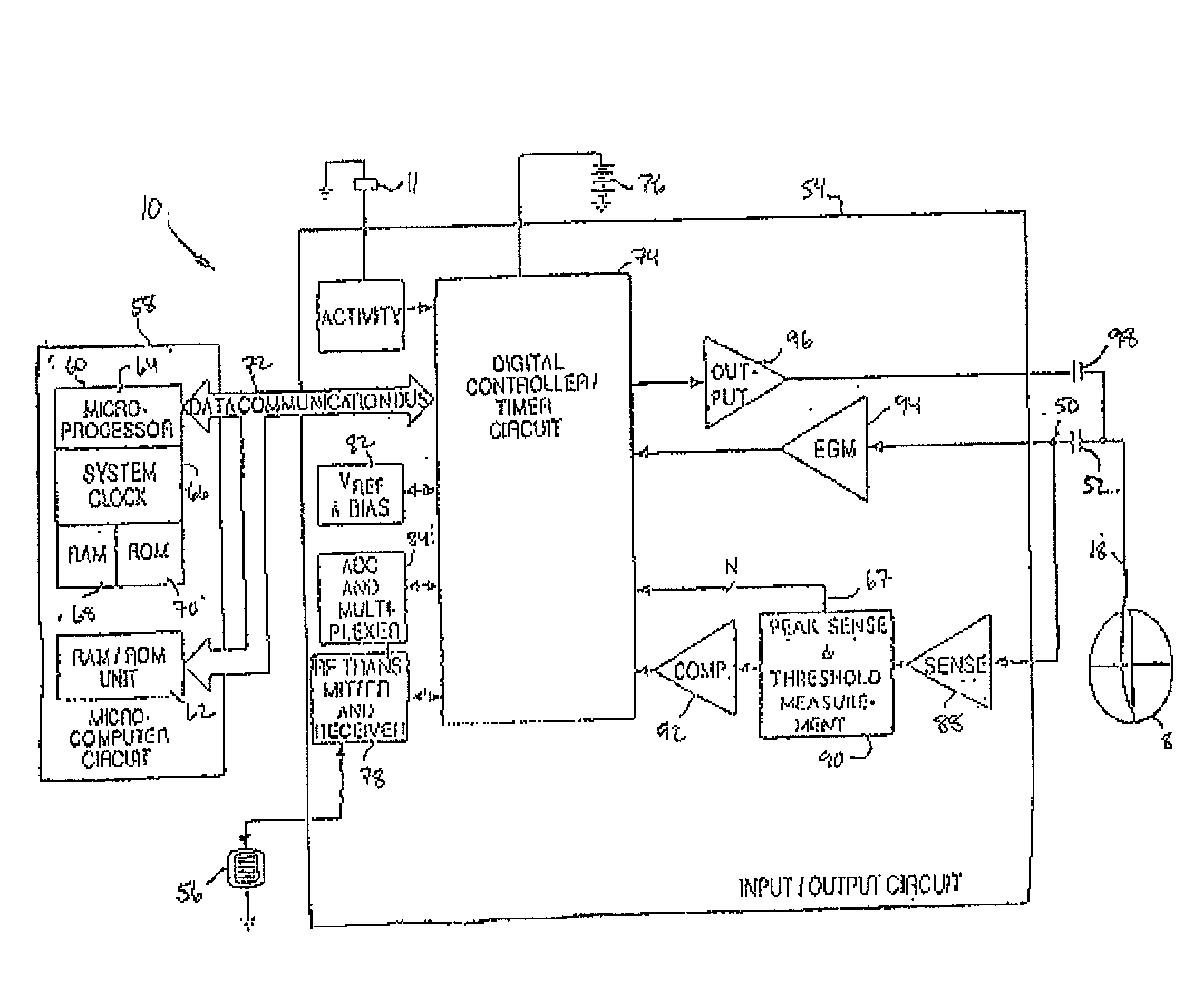 Rate adaptive pacemaker system with dual sensing component and method of using same