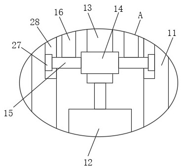 A spraying direction gradient type mortar spraying device