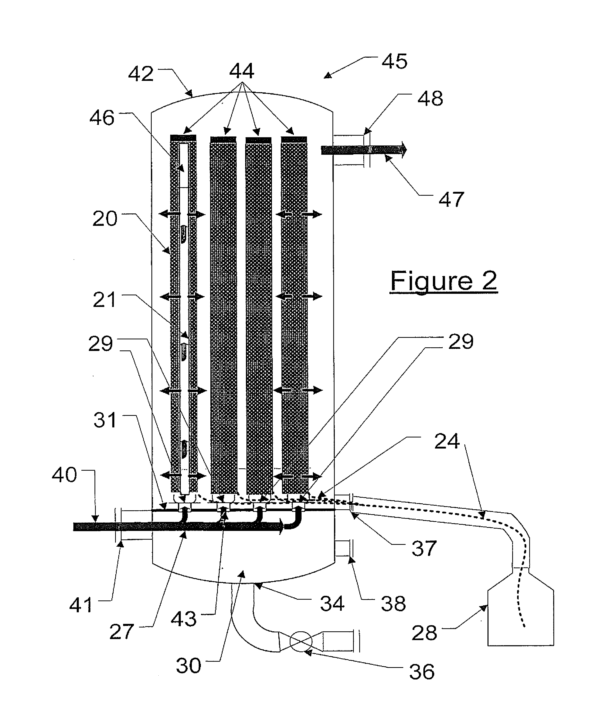 Process and system for separating finely aerosolized elemental mercury from gaseous streams