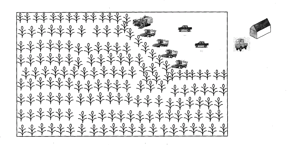 Multi-machine collaborated wheat harvest system