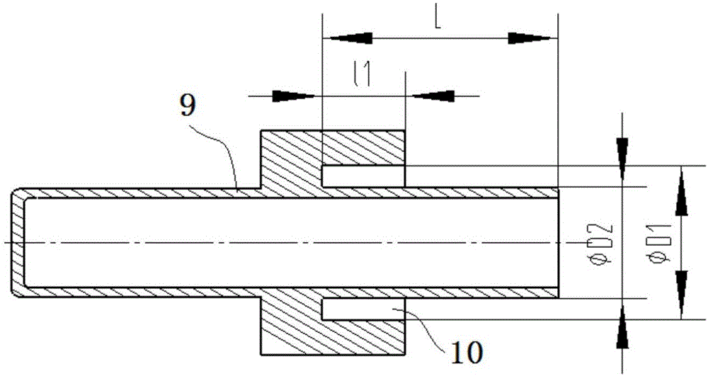 Machining tool and machining method for deep and long annular cavity