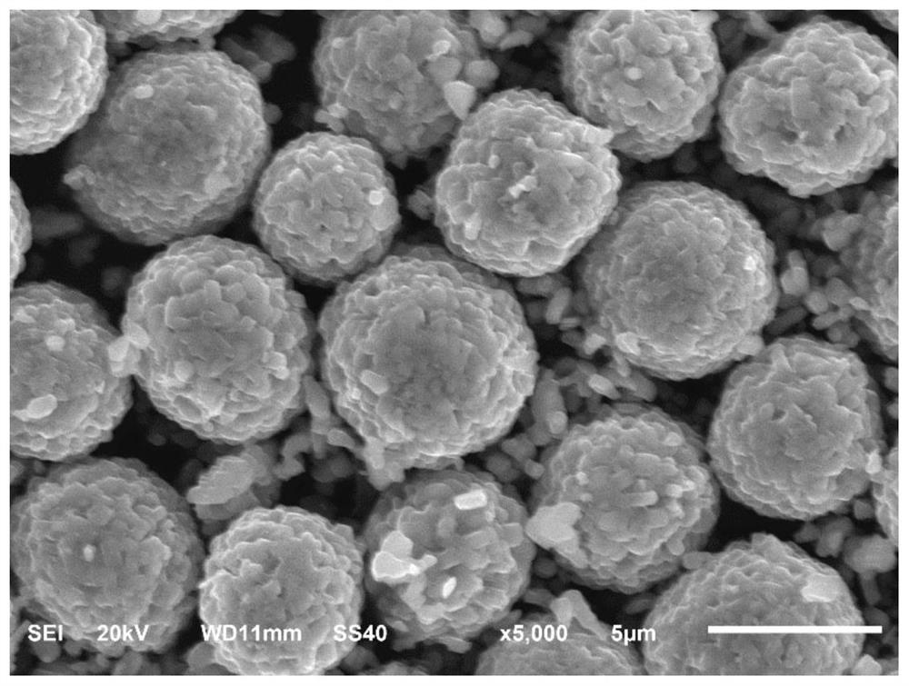 High-capacity high-nickel positive electrode material and preparation method thereof