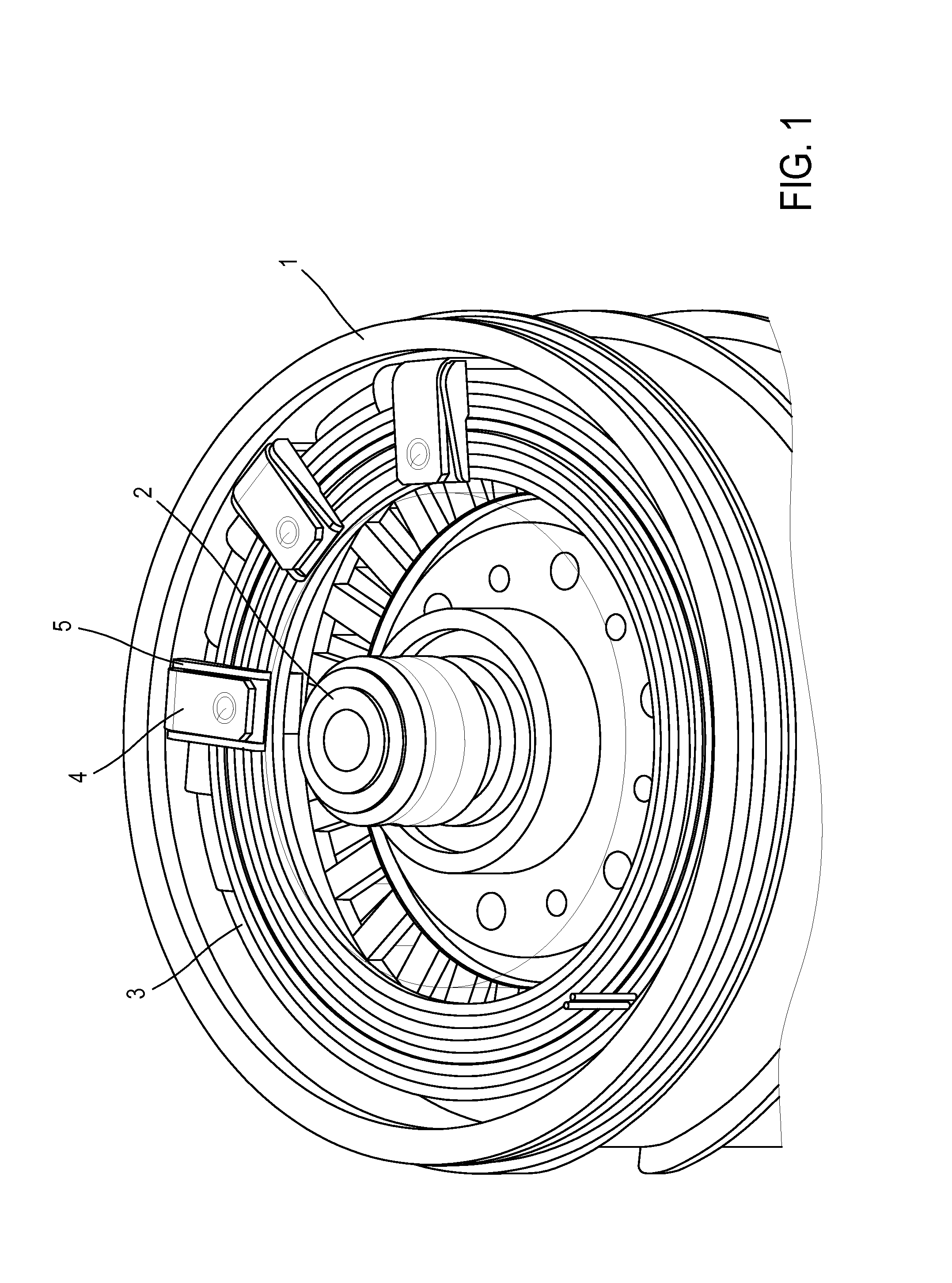 Electrical machine with contact connectors