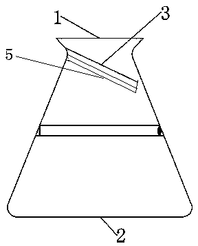 Novel splashing-proof flask device