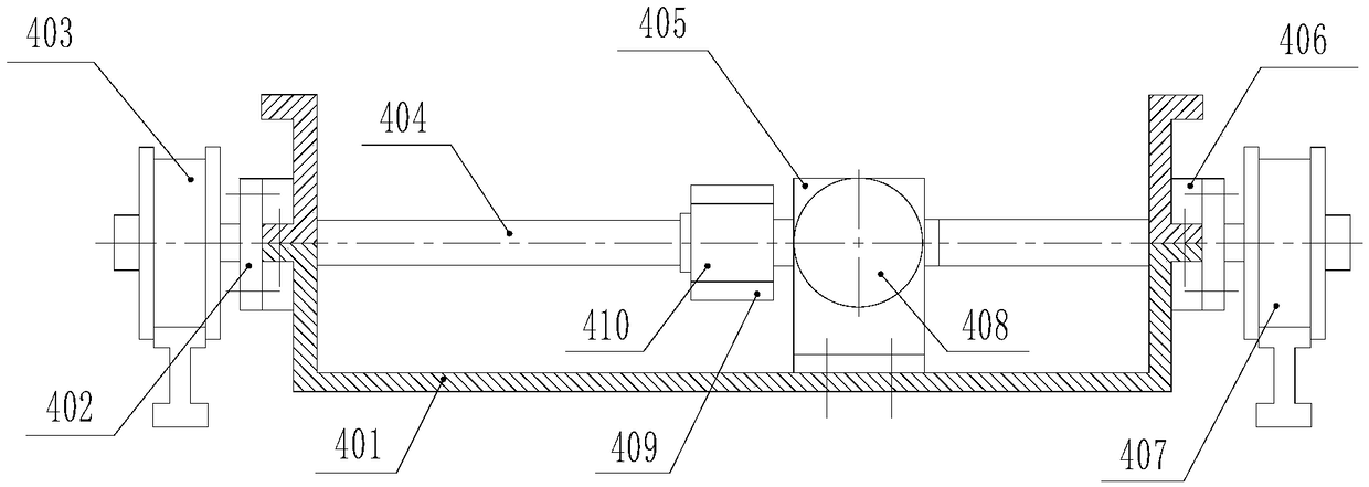 Tracked roadway type single-upright stacking machine for three-dimensional goods shelf