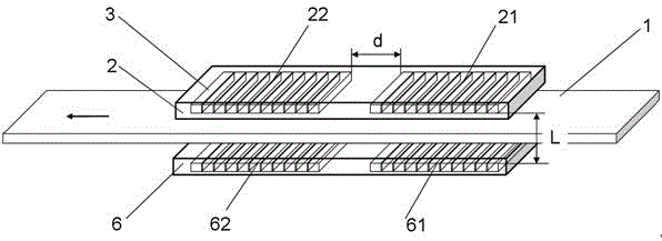 Induction heating furnace provided with half-split panel induction coils