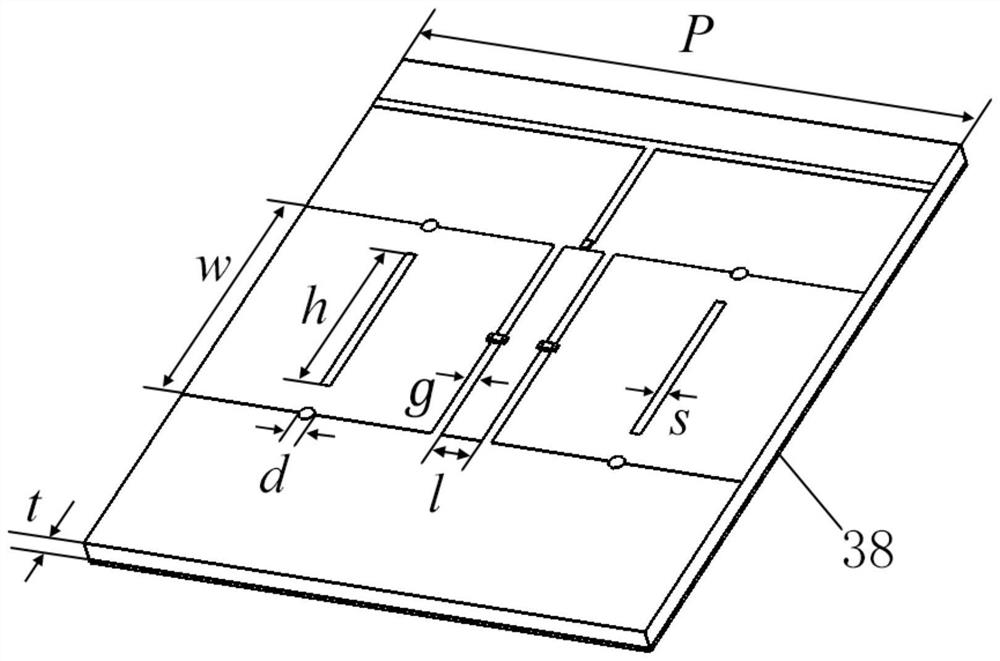 Fixed-frequency beam scanning antenna based on composite right/left hand transmission line and implementation method of fixed-frequency beam scanning antenna