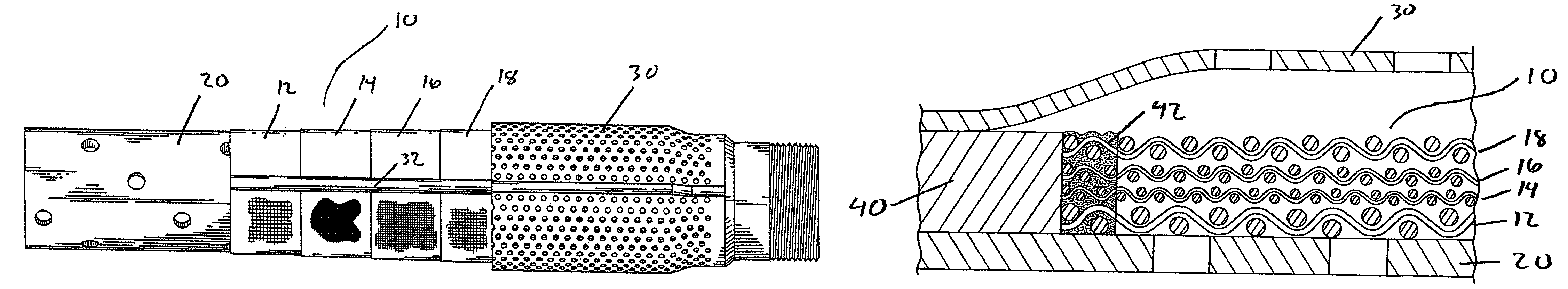 Particle control screen with depth filtration