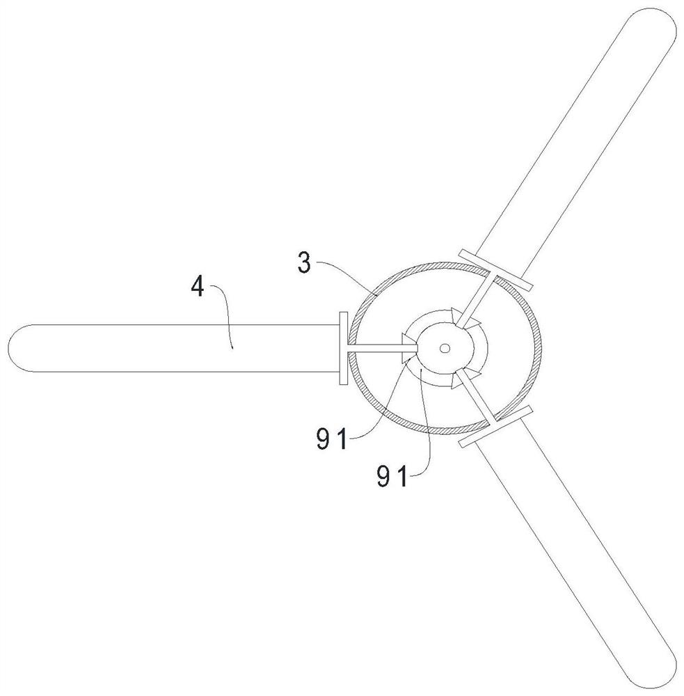 Ceiling fan capable of not hurting people when falling from high place