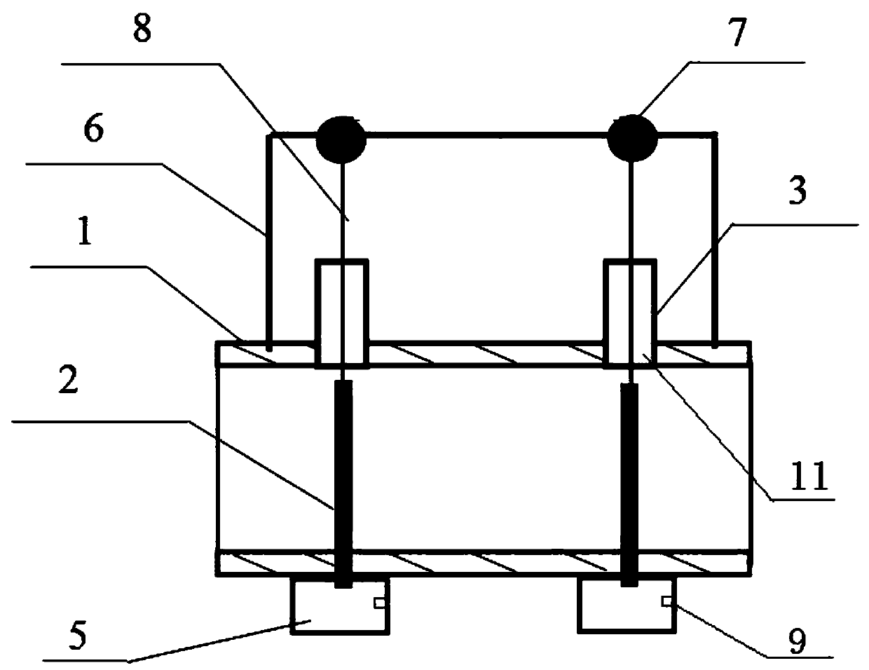 Pull-out type glass kiln flue gas dust removal device and application