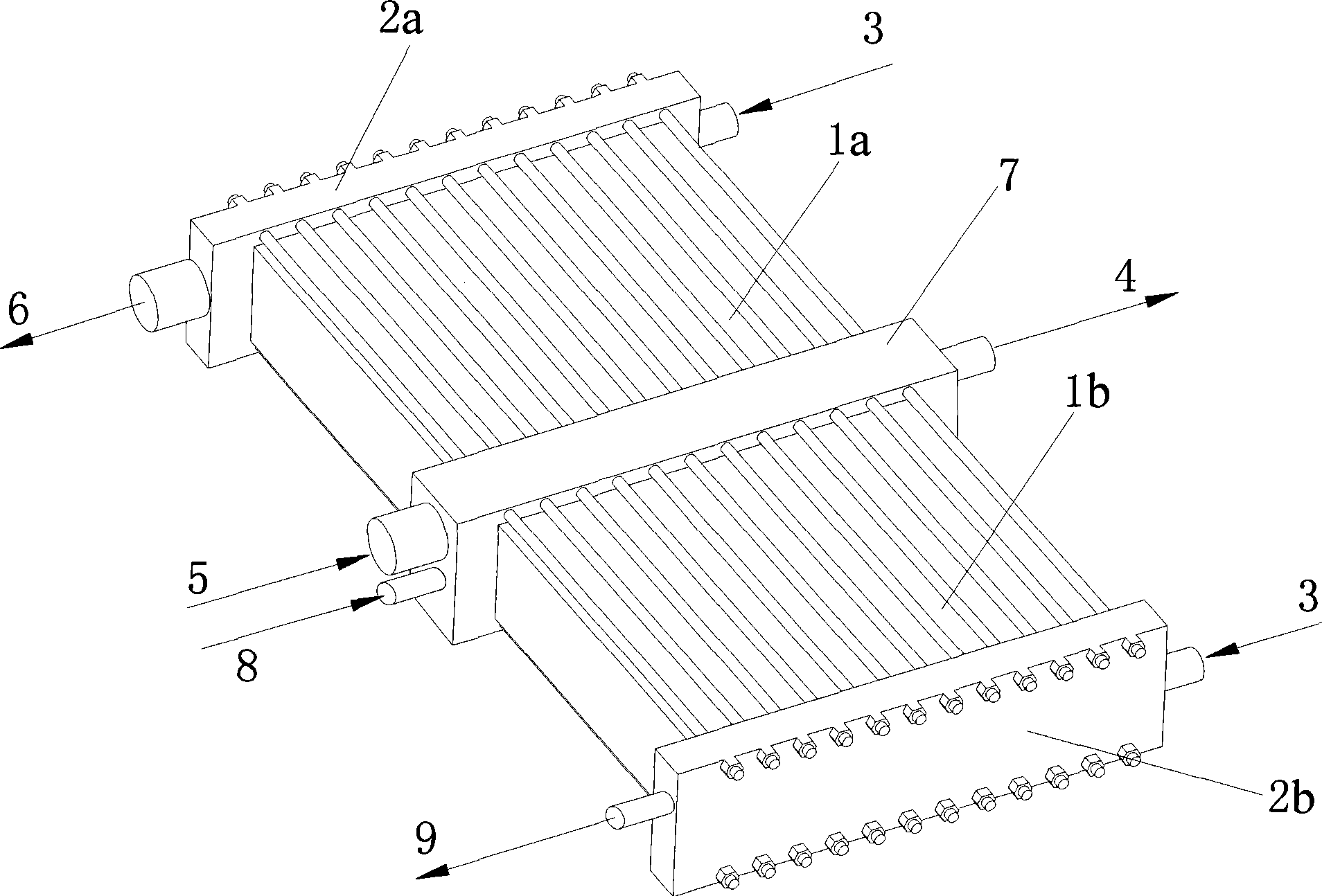 Integrated apparatus used for fuel cell humidifying