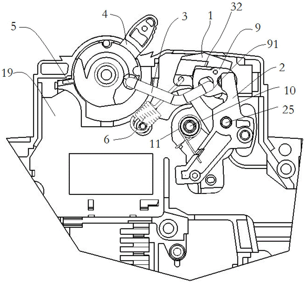 A circuit breaker operating mechanism