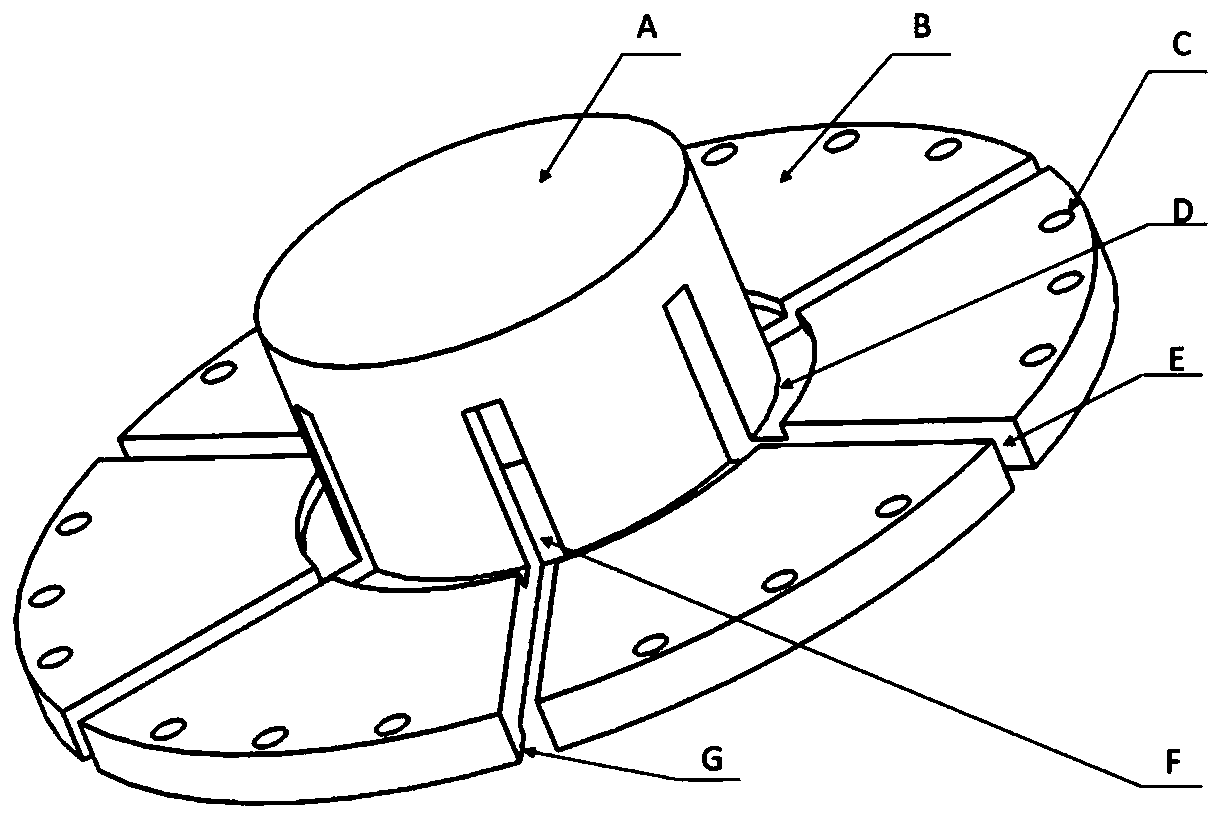 A disc-type strain multiplier for amplifying surface strain of a mechanical part in real time under multi-axis load and a design method