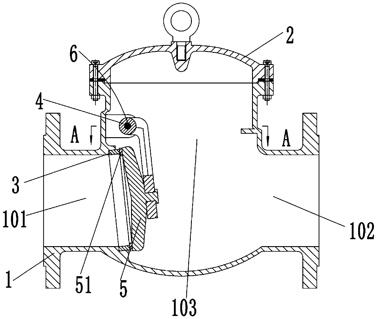 Swing check valve