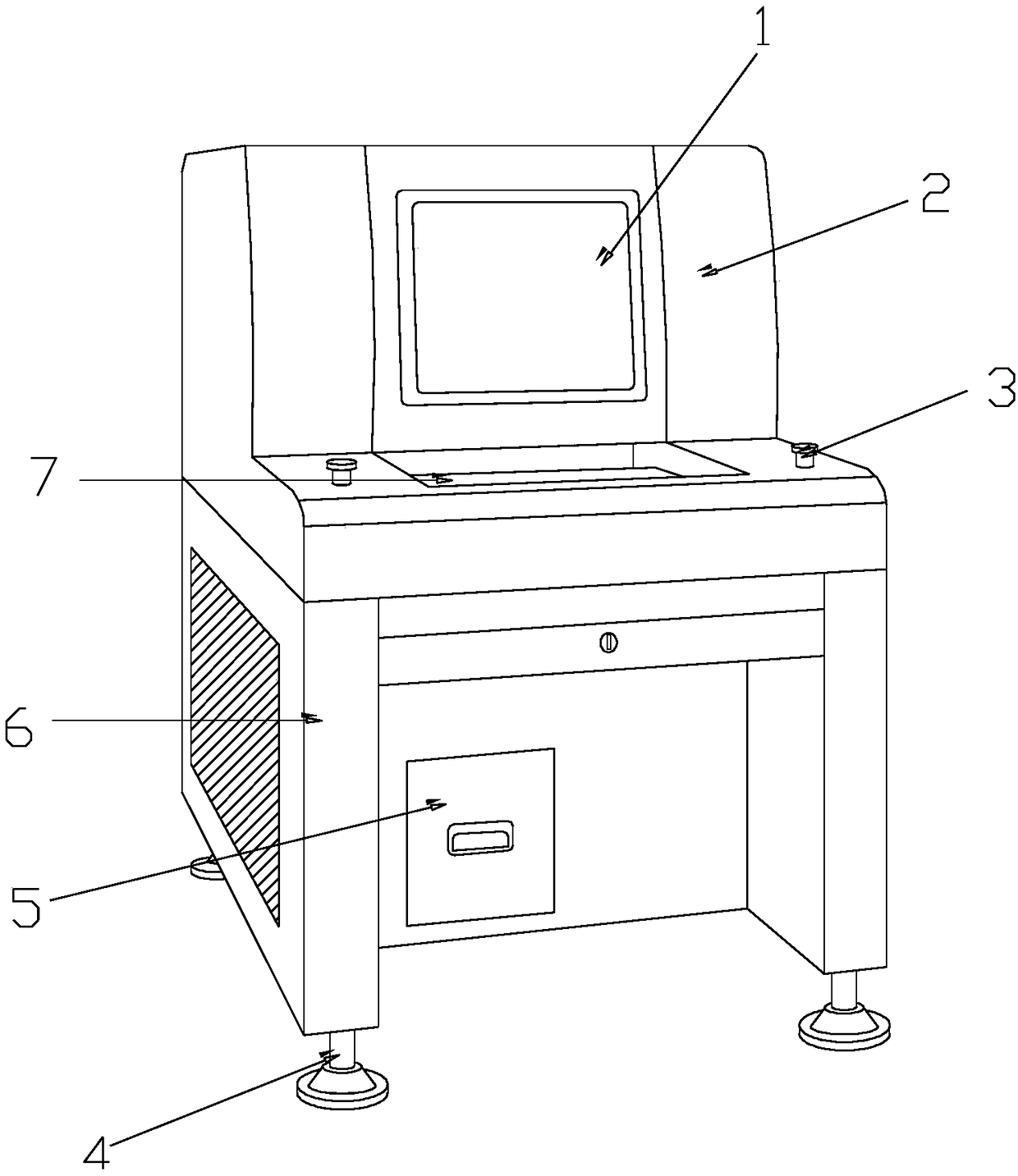 Automatic measuring device for components