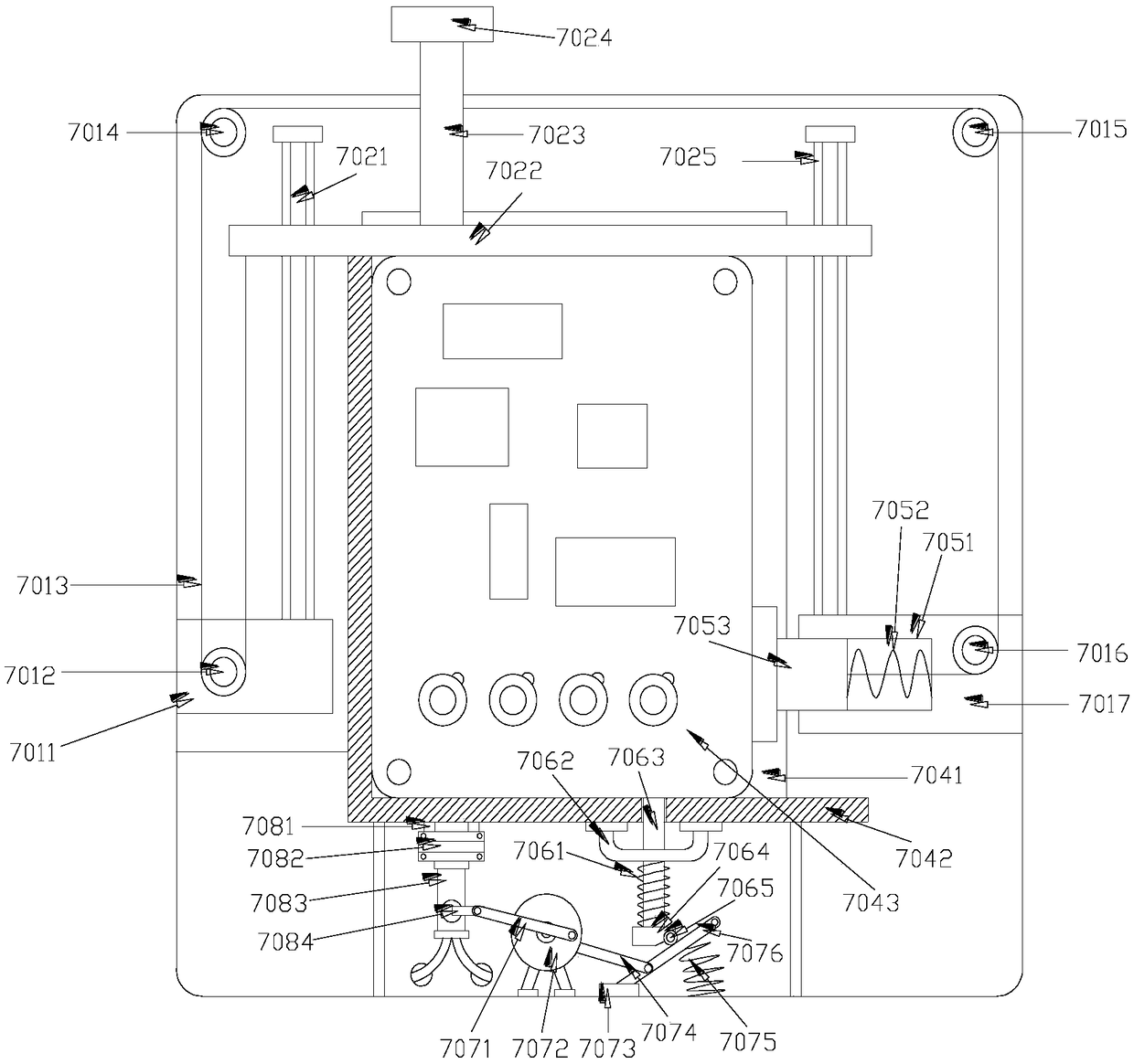 Automatic measuring device for components