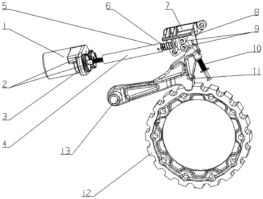 Electronic parking mechanism of automatic transmission