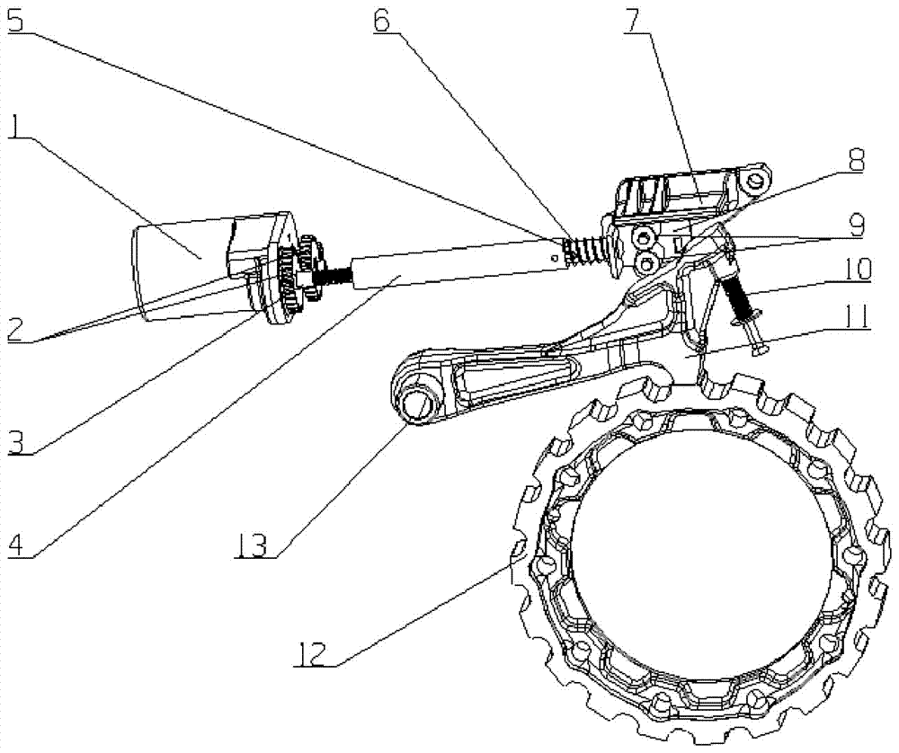 Electronic parking mechanism of automatic transmission