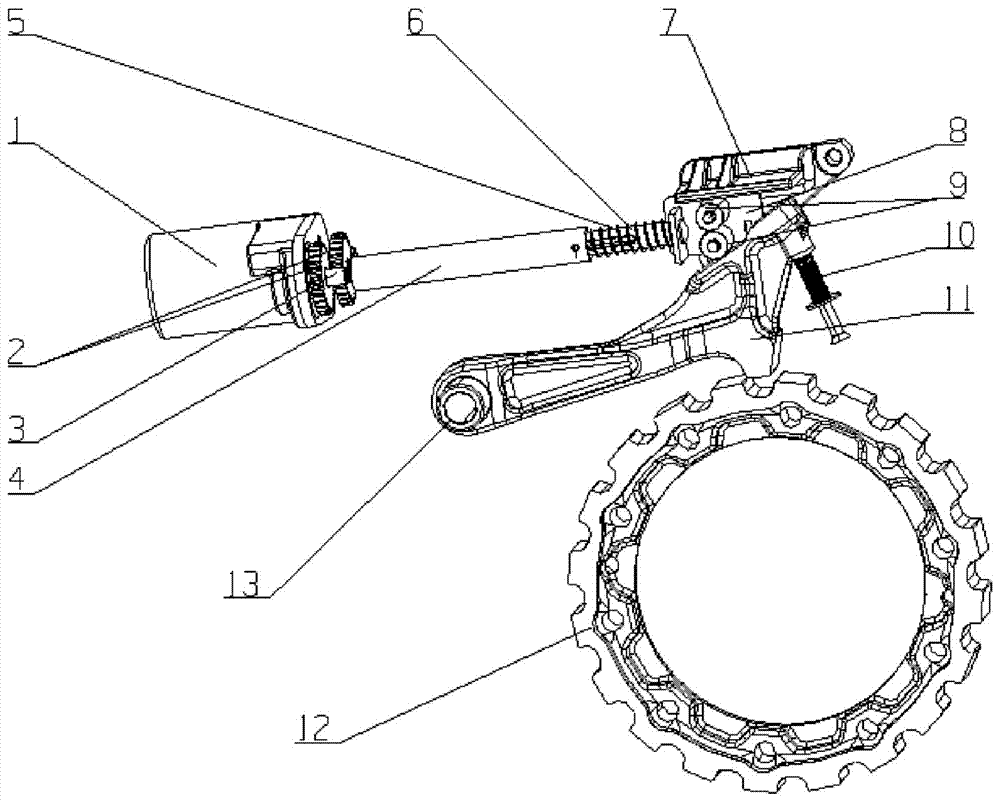 Electronic parking mechanism of automatic transmission