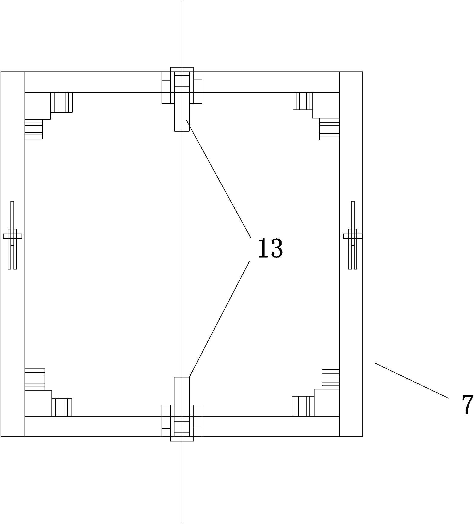 Double-cylinder jacking mechanism of tower body of tower crane