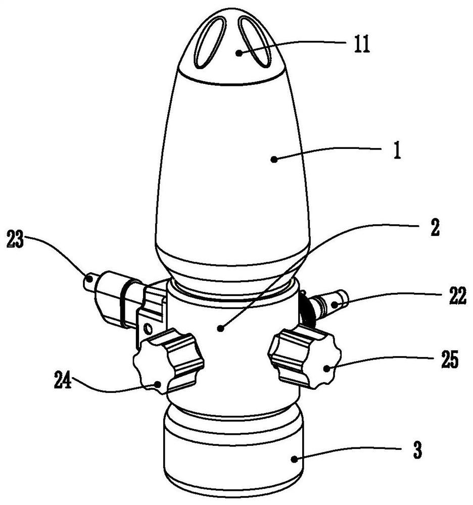 Gas humidification bottle capable of automatically supplementing water