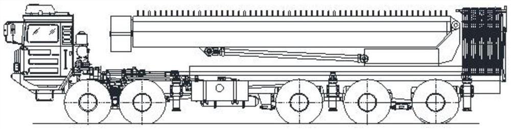 Vehicle-mounted radar camouflage device capable of being quickly unfolded and folded