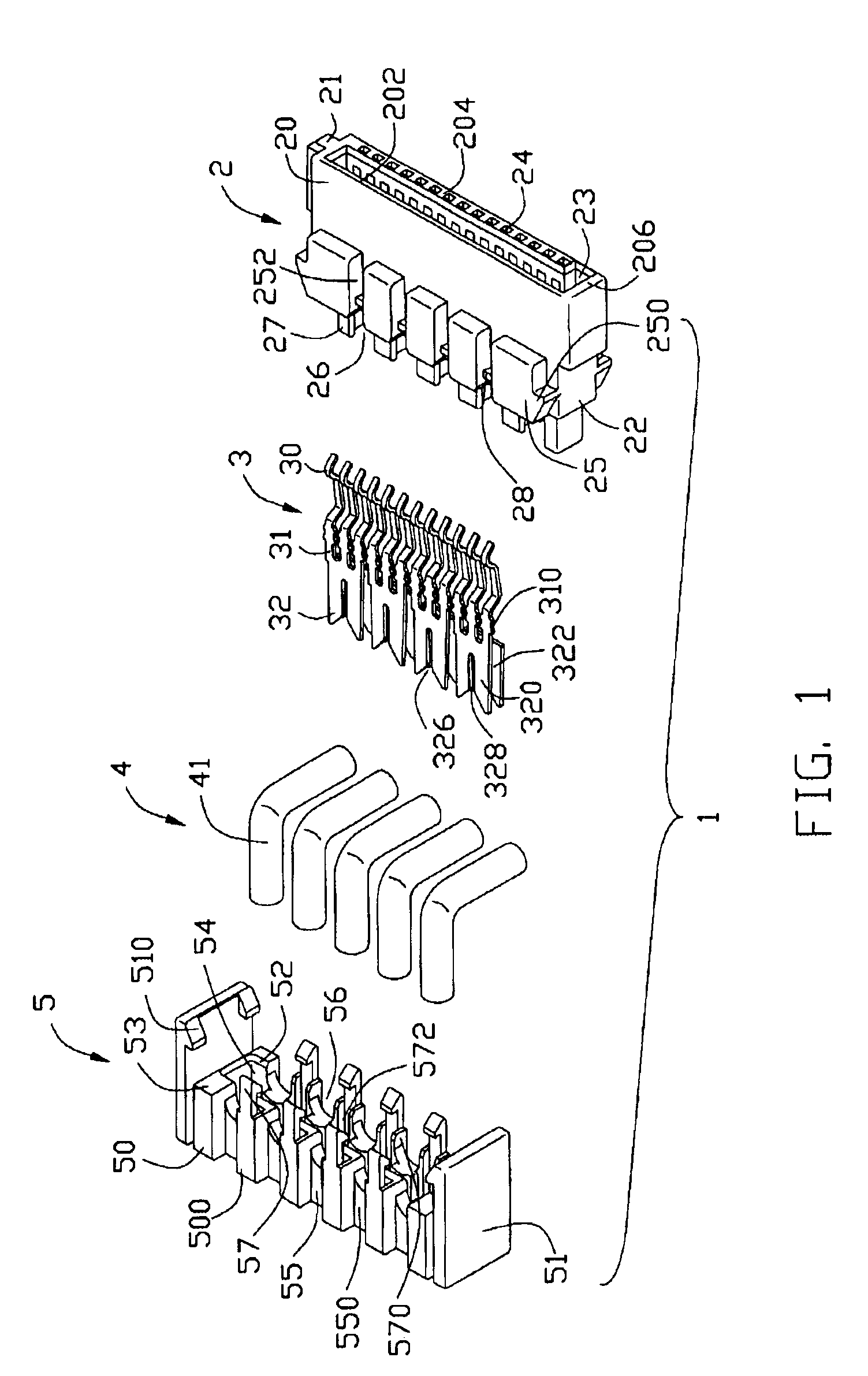 Cable connector assembly with latching means